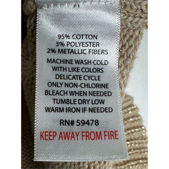 Maggie & Zoe Girls Knit Rushed Sweater Dress Gold Tan Size 3T Cotton Blend - Picture 5 of 9